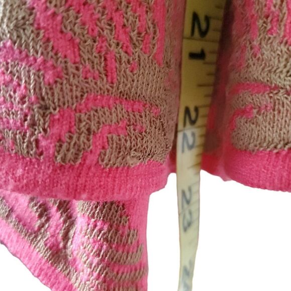*Nic + Zoe Pink/Khaki Waterfall Cardigan Sz.L - Picture 4 of 6